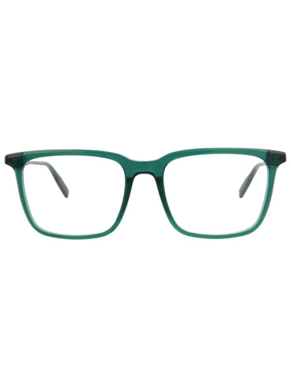 New Montblanc Women's Eyeglasses Square Rectangle Acetate Frame Mens Green Green